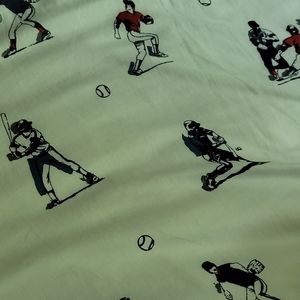 Twin size baseball bed sheets